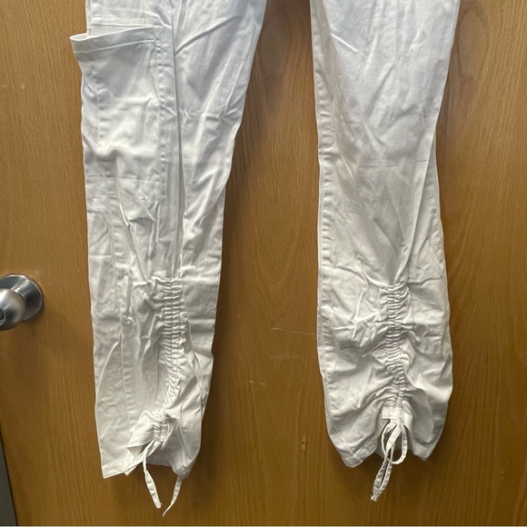 Vintage wet seal white cargo style pants with tie details - Picture 2 of 10